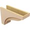 Ekena Millwork 6"W x 18"D x 12"H Classic Helena Rough Cedar Woodgrain TimberThane Corbel, Primed Tan CORUR06X18X12HELRCPR - alternate 3